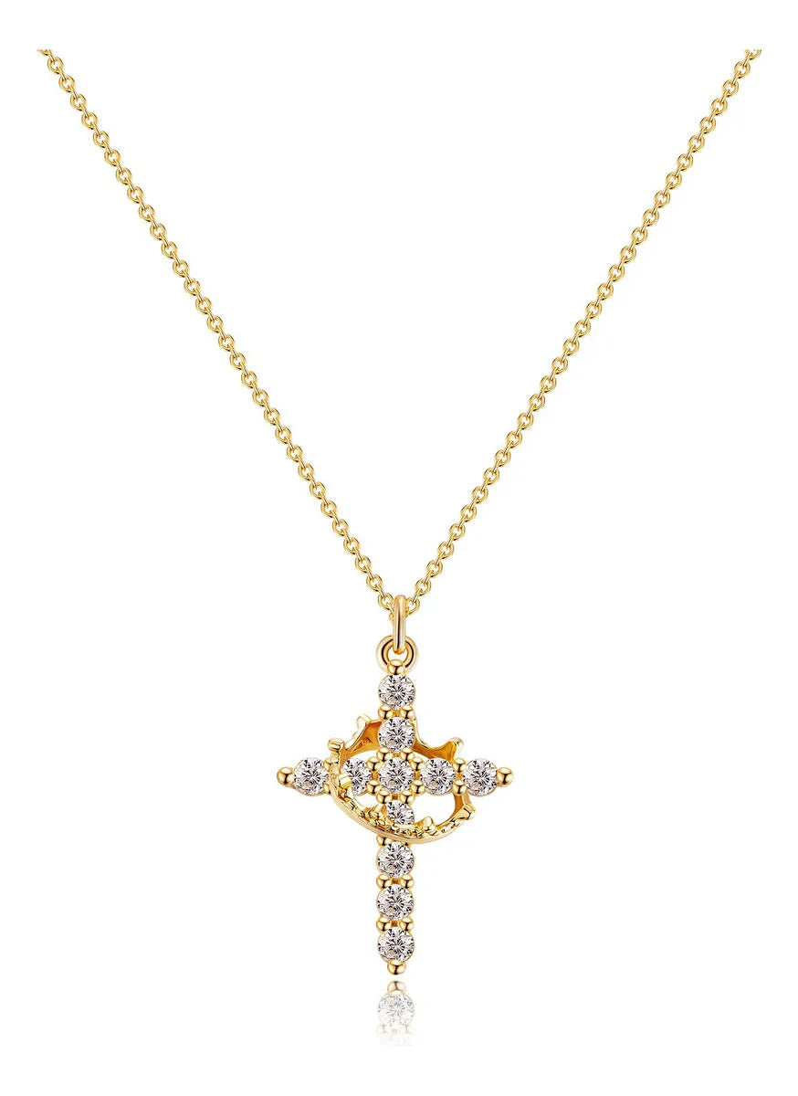 CrownDivine™ | Collar Cruz y Corona