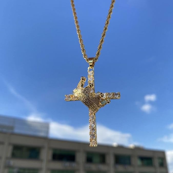 CrownDivine™ | Collar Cruz y Corona