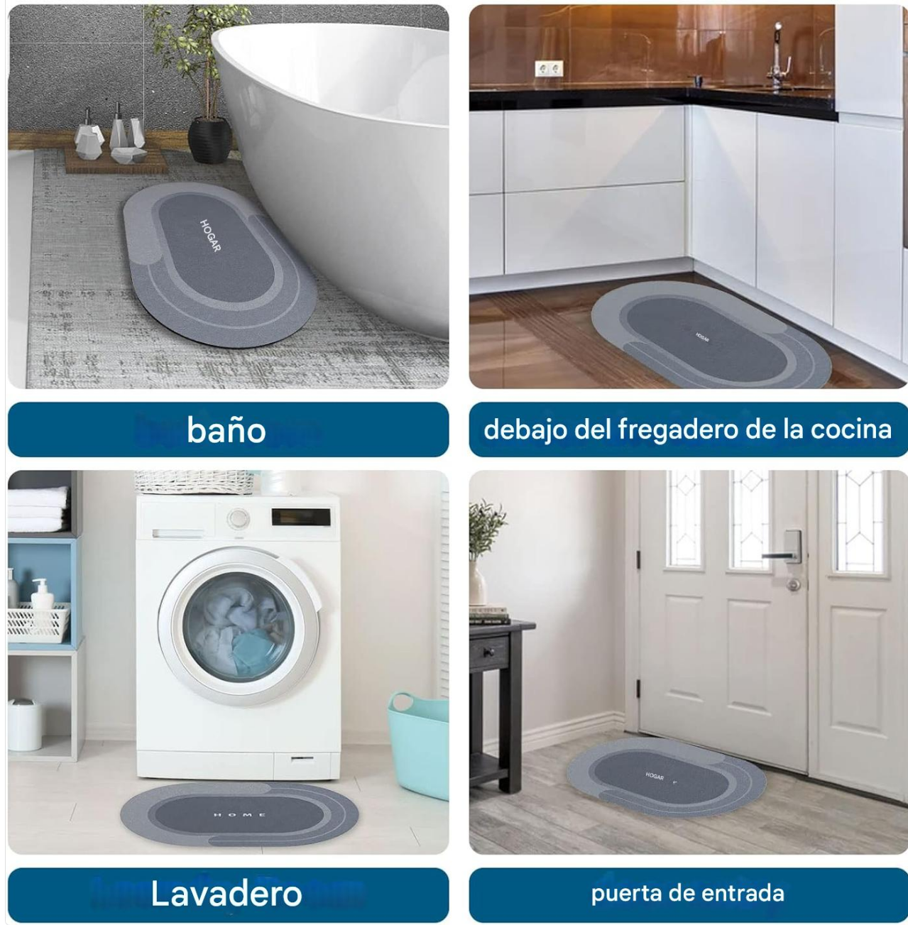 AquaTrap™ | Alfrombra de Baño Absorbente