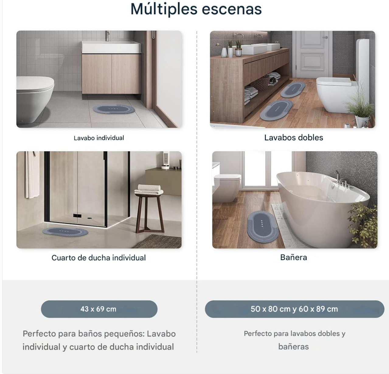 AquaTrap™ | Alfrombra de Baño Absorbente