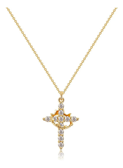 CrownDivine™ | Collar Cruz y Corona