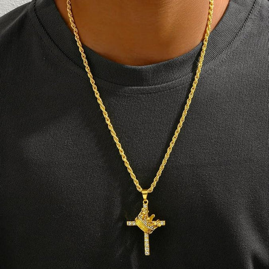 CrownDivine™ | Collar Cruz y Corona