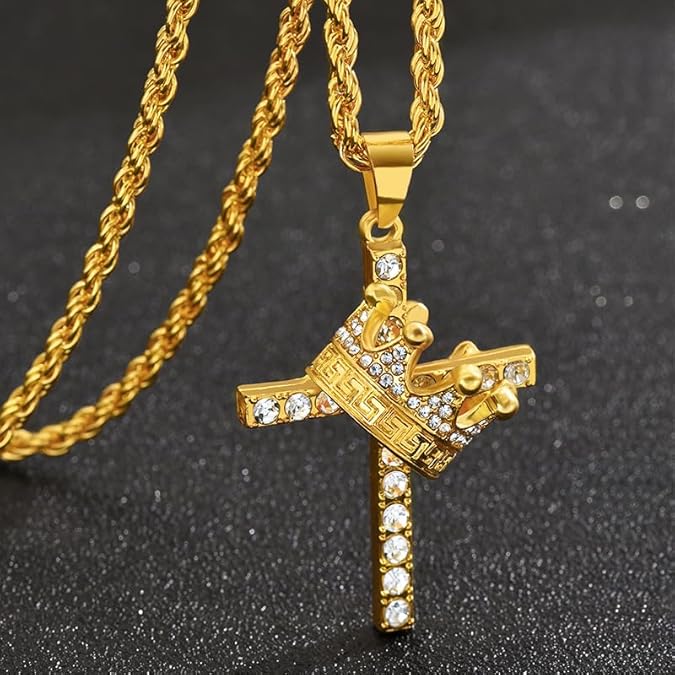 CrownDivine™ | Collar Cruz y Corona