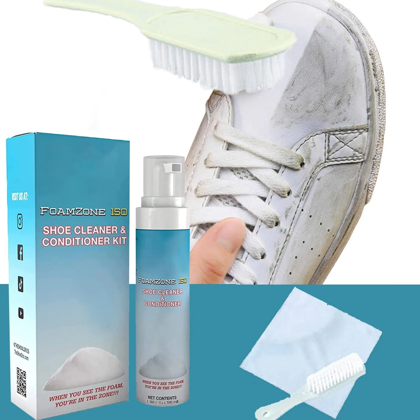 FoamZone™ | Blanqueador de Zapatos